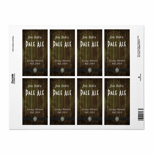 Ängstliche Olive Green Zuhause aus Biermarken (Vorne)