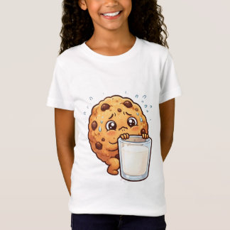 Ängstlicher Chocolate-Chip-Cookie-Charakter T-Shirt