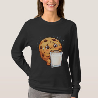 Ängstlicher Chocolate-Chip-Cookie-Charakter verste T-Shirt