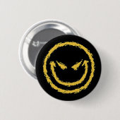ängstliches Gesicht Button (Vorne & Hinten)