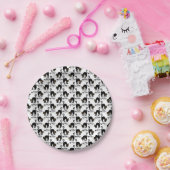 ängstliches Katzenmuster Pappteller (Party)