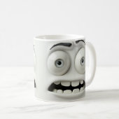 Ängstliches sarkastisches Gesicht 3D-Mug-Wrap Kaffeetasse (VorderseiteRechts)