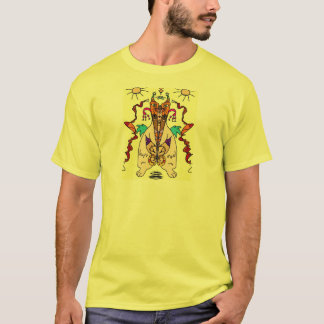 Ängstliches Symmetriet-stück (Farbe) T-Shirt
