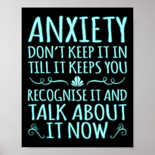 Ängstlichkeit Gespräche darüber Ptsd Awareness Rib Poster