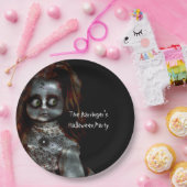Ängstlichpuppen-beängstigendes Halloween-Party Pappteller (Party)