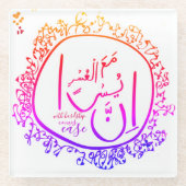 Angstlinderung Glasuntersetzer (Vorderseite)