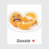 Angstorange Aufkleber (Blatt)