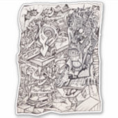 Ängstorgan Aufkleber (Vorderseite)