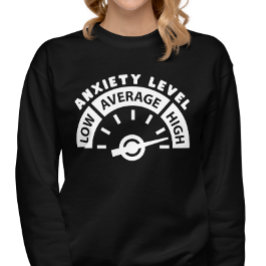 Angststörung und Angstzustände vor und zurück Sweatshirt