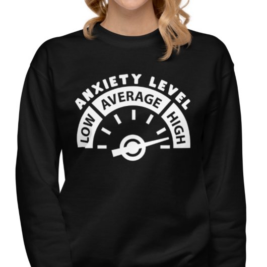 Angststörung und Angstzustände vor und zurück Sweatshirt