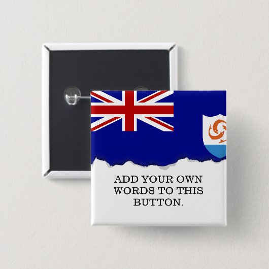 Anguila Flag Button (Vorne & Hinten)
