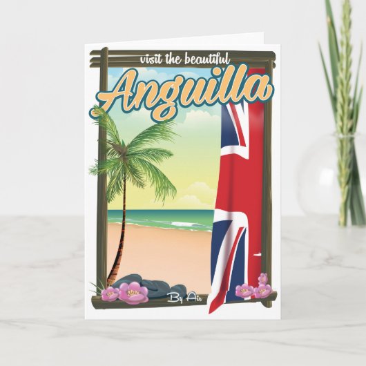 Anguilla British Territory Reiseplakat Feiertagskarte (Vorderseite)
