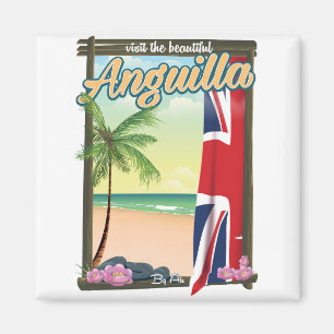 Anguilla British Territory Reiseplakat Magnet