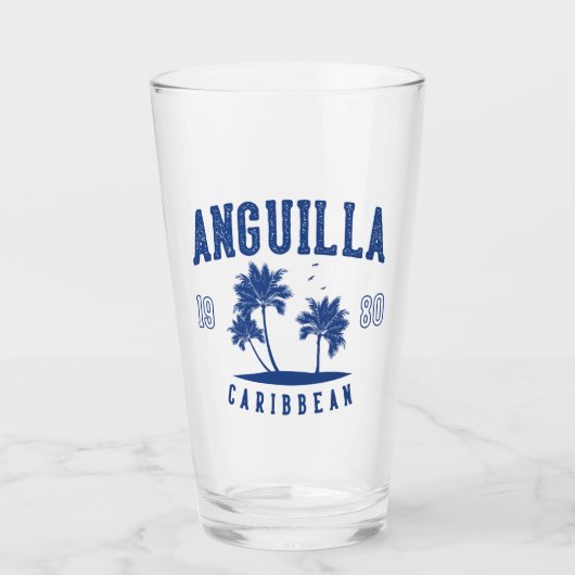 Anguilla Caribbean Palm Tree 1980 Glas (Vorderseite)