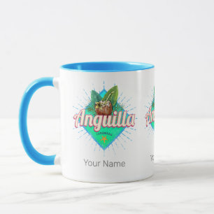 Anguilla Caribbean Retro Urlaub Vintage Insel Tasse