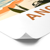 Anguilla Caribbean Travel Print Poster (Ecke)