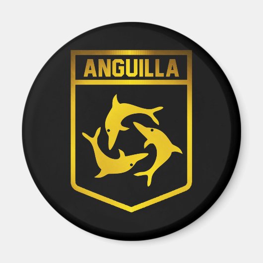 Anguilla Emblem Magnet (Vorne)
