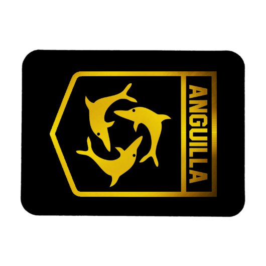 Anguilla Emblem Magnet (Horizontal)