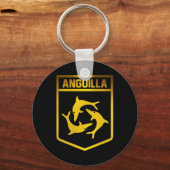 Anguilla Emblem Schlüsselanhänger (Vorderseite)
