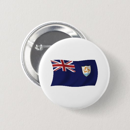 Anguilla Flag Button (Vorne & Hinten)