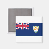 Anguilla Flag Magnet (Vorderseite/Rückseite)