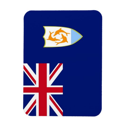 Anguilla - FLAG - Magnet (Vertikal)