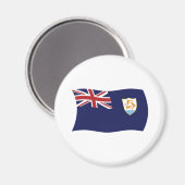 Anguilla Flag Magnet (Vorderseite/Rückseite)