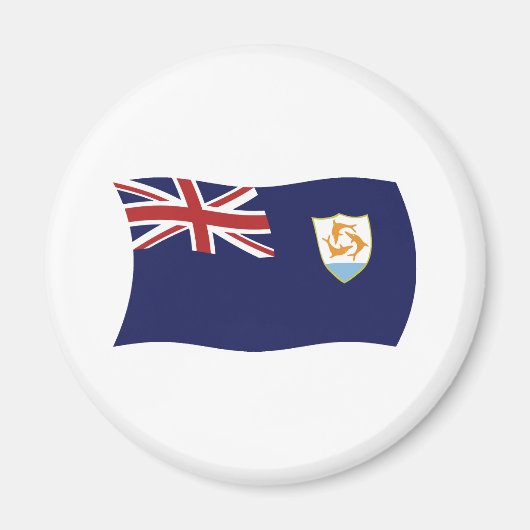 Anguilla Flag Magnet (Vorne)