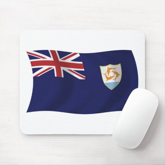 Anguilla Flag Mousepad (Mit Mouse)