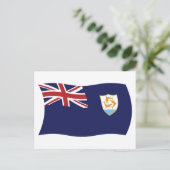Anguilla Flag Postcard Postkarte (Stehend Vorderseite)