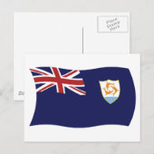 Anguilla Flag Postcard Postkarte (Vorne/Hinten)