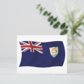 Anguilla Flag Postcard Postkarte (Stehend Vorderseite)