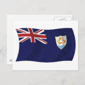 Anguilla Flag Postcard Postkarte (Vorne/Hinten)
