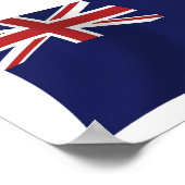 Anguilla Flag Poster Print (Ecke)