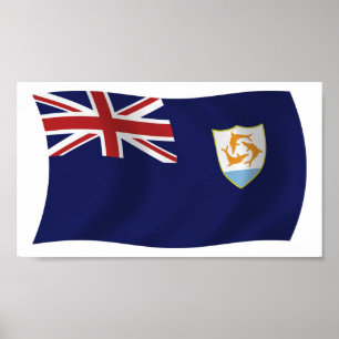 Anguilla Flag Poster Print