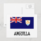 Anguilla Flag Postkarte (Vorne/Hinten)