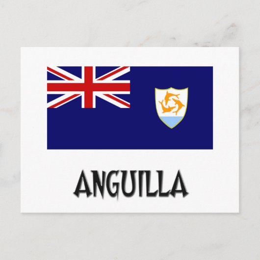 Anguilla Flag Postkarte (Vorderseite)
