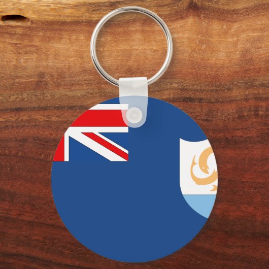 Anguilla Flag Schlüsselanhänger (Vorderseite)