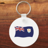 Anguilla Flag Schlüsselanhänger (Vorderseite)