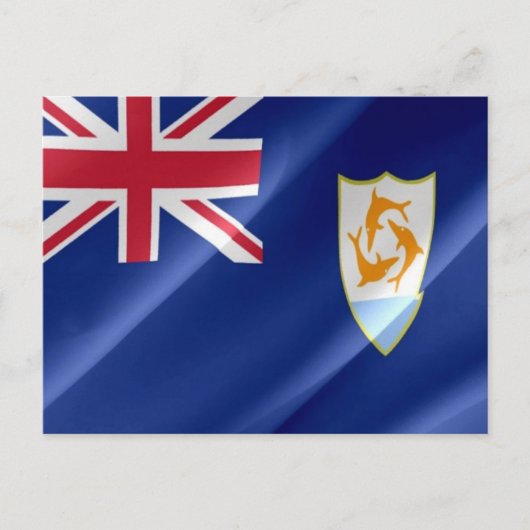 Anguilla - Flag Wave - Postkarte (Vorderseite)
