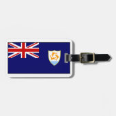 Anguilla-Flagge Gepäckanhänger (Vorderseite horizontal)