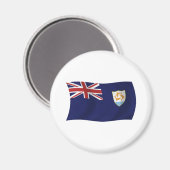 Anguilla-Flagge-Magnet Magnet (Vorderseite/Rückseite)