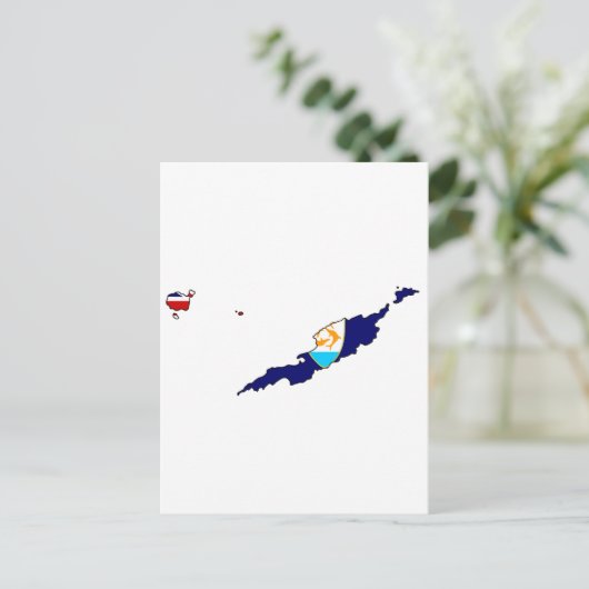 Anguilla-Flagge Postkarte (Stehend Vorderseite)