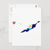 Anguilla-Flagge Postkarte (Vorne/Hinten)