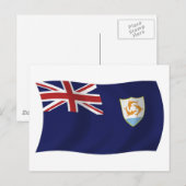 Anguilla-Flagge Postkarte (Vorne/Hinten)