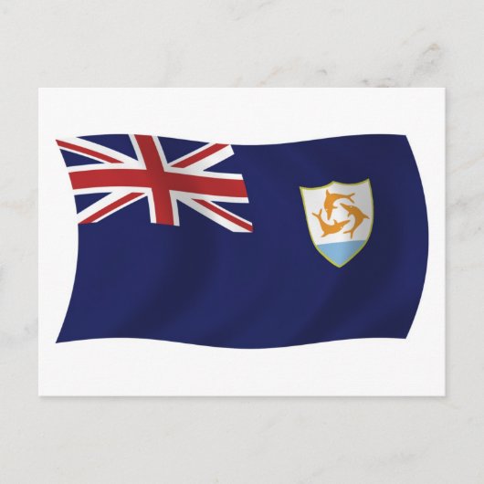 Anguilla-Flagge Postkarte (Vorderseite)