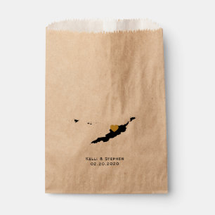 Anguilla Gastgeschenk Hochzeit Leckerei Sacks, Kar Geschenktütchen