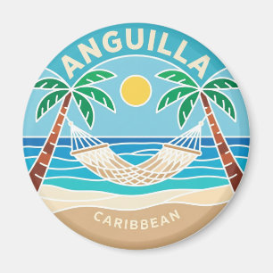 Anguilla Karibik Strand Hängematte Anguilla Magnet