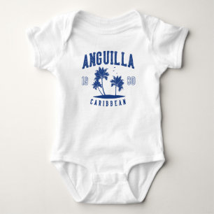 Anguilla Karibische Palme 1980 Baby Strampler