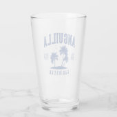 Anguilla Karibische Palme 1980 Glas (Rückseite)